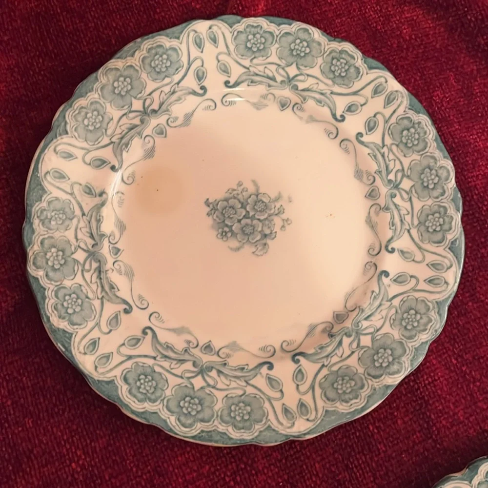 Vintage Glenwood 7” Semi-Porcelain Plates Set of 3 J.H.W. & Sons Hanley, England